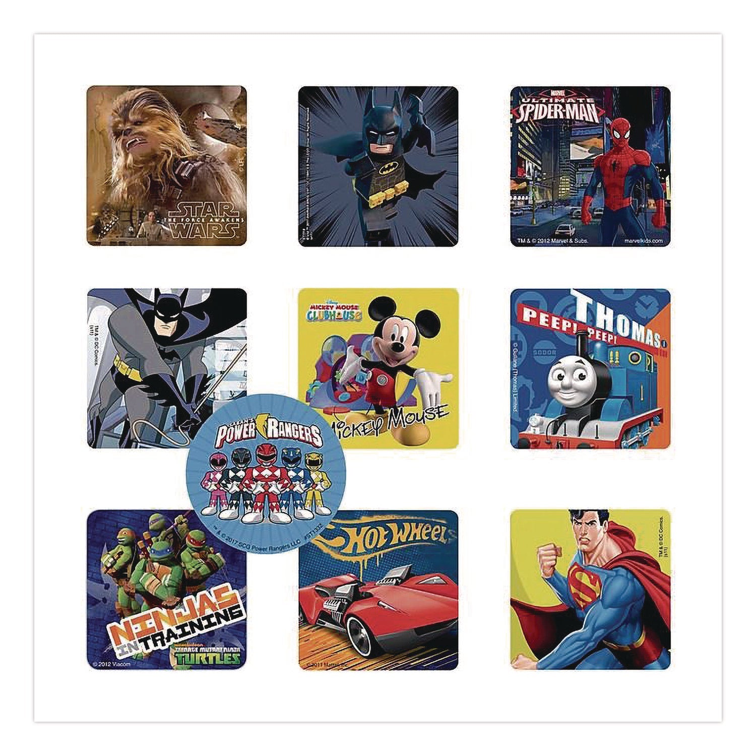 smilemakers®-cars-trucks-and-heroes-sticker-sampler-pack-randomly-assorted-illustrations-and-colors-1-000-box-skr2618382_1